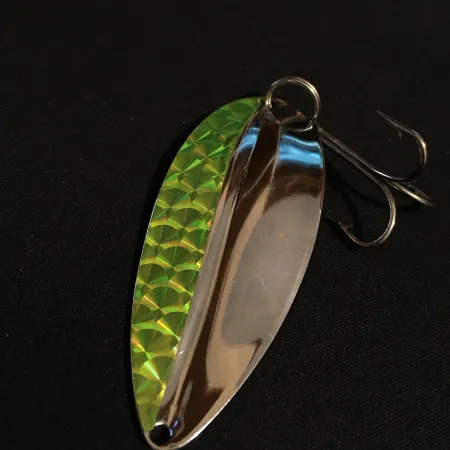 TODDCO Main liner UV (świeci w ultrafiolecie), nikiel/zielony UV, 21 g błystka wahadłowa #17843