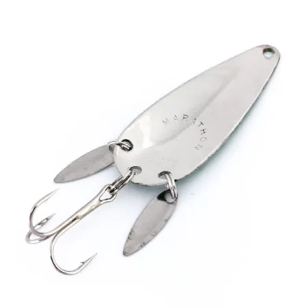 Marathon ze skrzydełkami, nikiel/zielony, 12 g błystka wahadłowa #10006