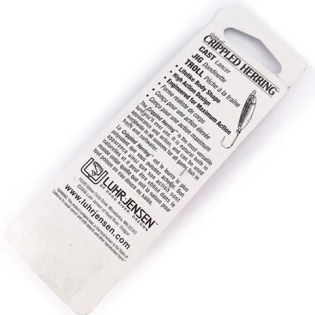 Luhr Jensen Crippled Herring, różowy perłowy, 42 g błystka wahadłowa #10071