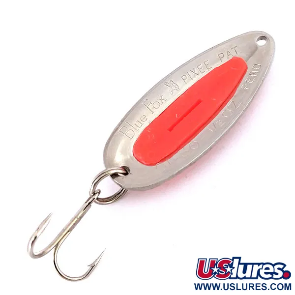 Blue Fox Pixee UV (świeci w ultrafiolecie), młotkowany nikiel/różowy, 14 g błystka wahadłowa #10112