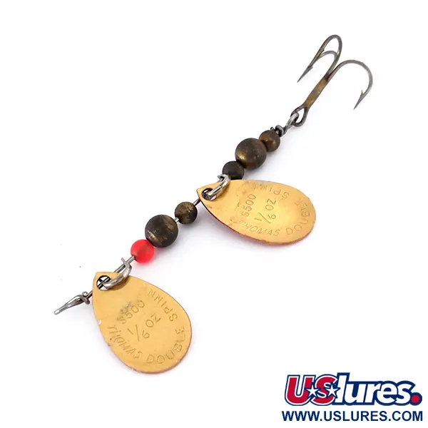 Thomas Double Spinn, złoty/czerwony, 5 g błystka obrotowa #10133