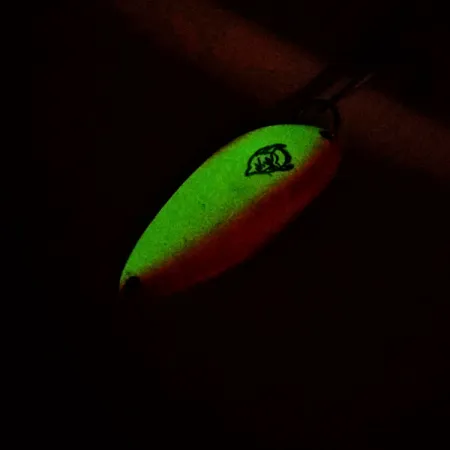 Eppinger Dardevle Devle-Dog UV (świeci w ultrafiolecie i w ciemności), biały/pomarańczowy/nikiel, 18 g błystka wahadłowa #10166