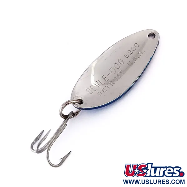 Eppinger Dardevle Devle-Dog 5200, nikiel/niebieski, 7 g błystka wahadłowa #10308