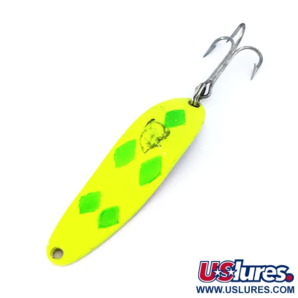 Eppinger Dardevle Cop-E-Cat 7300 UV (świeci w ultrafiolecie), żółty/zielony/nikiel, 10 g błystka wahadłowa #10360