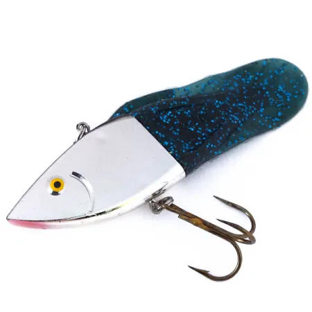 Berkley PowerBait Power Rattle,  z wymiennym ogonem, lustro srebrno/niebiesko/zielone, 19 g wobler #10411