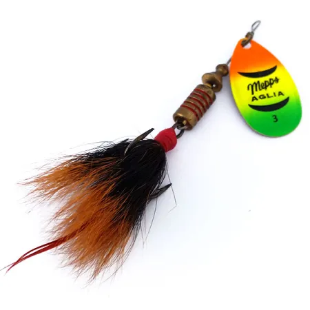 Mepps Aglia 3 dressed (z ogona wiewiórki) Fluo UV (świeci w ultrafiolecie)