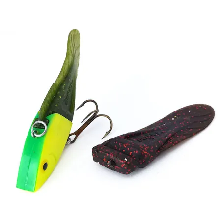 Berkley PowerBait Power Rattle,  z wymiennym ogonem, Chartreuse/zielony/czerwony, 14 g wobler #10454