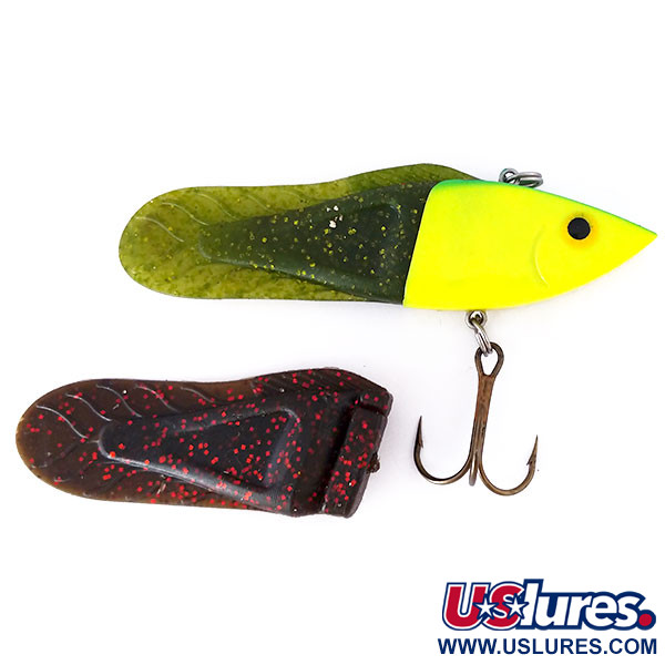  Berkley PowerBait Power Rattle,  z wymiennym ogonem, Chartreuse/zielony/czerwony, 14 g wobler #10454