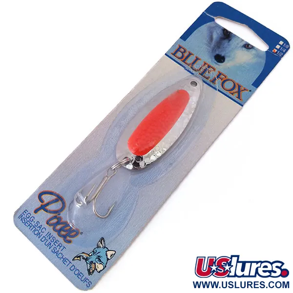  Blue Fox Pixee UV (świeci w ultrafiolecie), młotkowany nikiel/różowy, 14 g błystka wahadłowa #10492