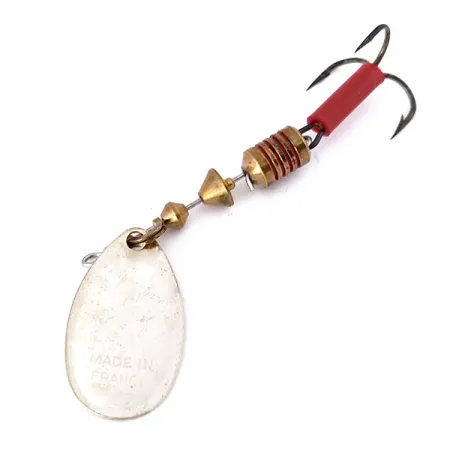 Mepps Aglia 2, model z lat 1970-tych, srebro, 4,5 g błystka obrotowa #10516