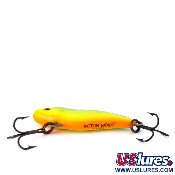  Rapala Rattl'n Rap UV (świeci w ultrafiolecie), Fire Tiger (Ognisty Tygrys), 6 g wobler #10537