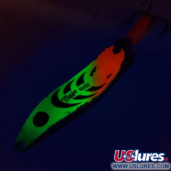  Mepps Syclops 2 UV (świeci w ultrafiolecie), Fire Tiger (Ognisty Tygrys), 17 g błystka wahadłowa #10538