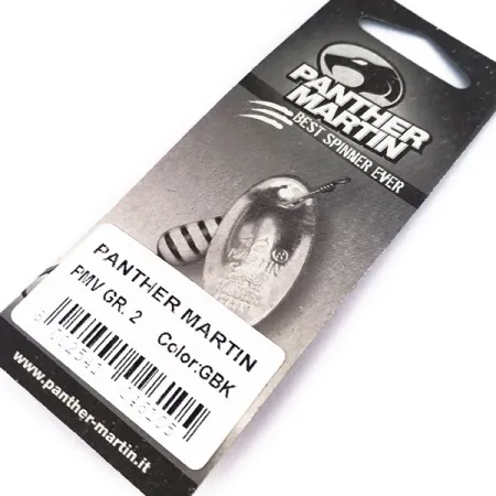 Panther Martin 2​ Con Punti, złoty/czarny, 2,5 g błystka obrotowa #10561