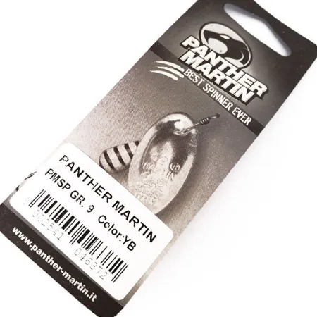 Panther Martin 9 Con Punti, czarno żółty, 11 g błystka obrotowa #10563