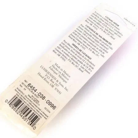 P.J.POP Luhr Jensen drewniany, ręcznie robiony, srebrny/czarny, 17 g wobler #10658