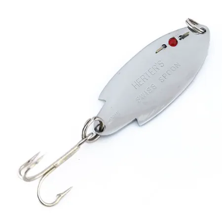 Herter's Swiss Spoon, nikiel/czerwone oczy, 7 g błystka wahadłowa #20195