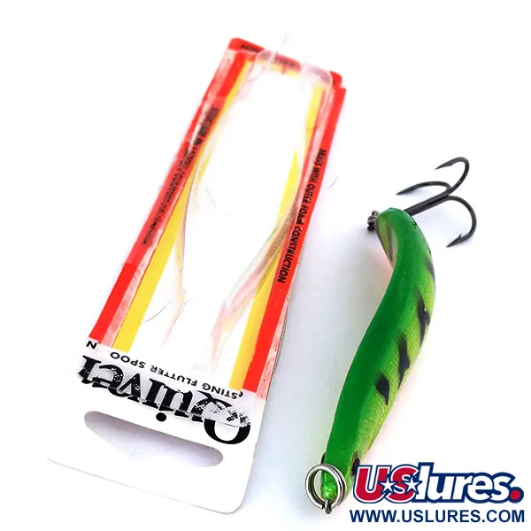  Luhr Jensen Quiver, Fire Tiger (Ognisty Tygrys), 39 g błystka wahadłowa #10694