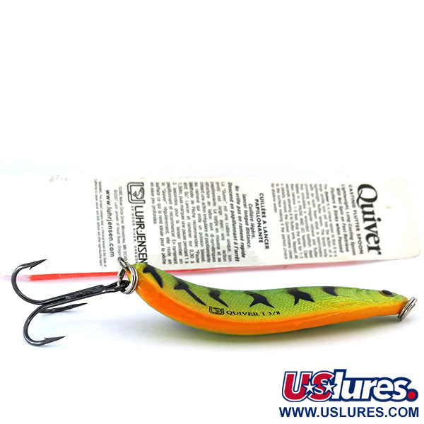  Luhr Jensen Quiver, Fire Tiger (Ognisty Tygrys), 39 g błystka wahadłowa #10694