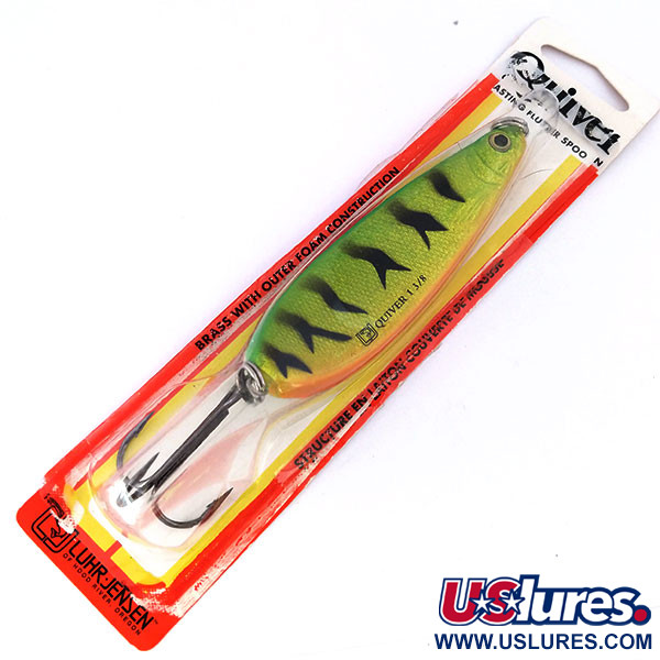  Luhr Jensen Quiver, Fire Tiger (Ognisty Tygrys), 39 g błystka wahadłowa #10694