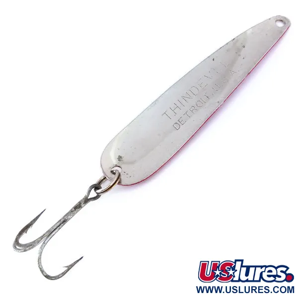 Eppinger Dardevle ThinDevle, czerwony/biały/nikiel, 11 g błystka wahadłowa #10731