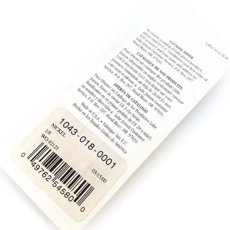 Luhr Jensen Lil Minno, nikiel, 4 g błystka wahadłowa #10797