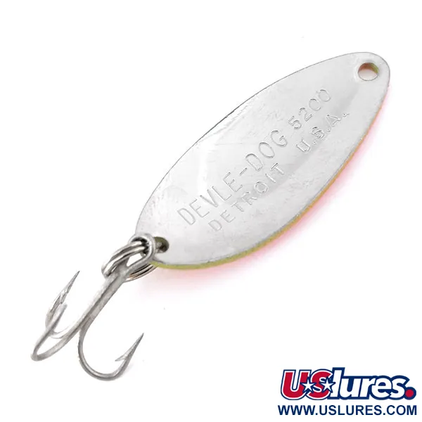 Eppinger Dardevle Devle-Dog 5200 UV (świeci w ultrafiolecie), żółty/czerwony/nikiel, 7 g błystka wahadłowa #10819