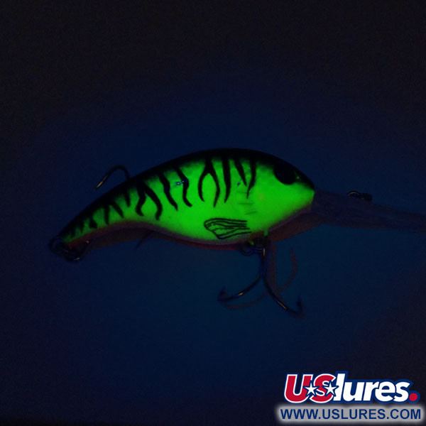  Bass Pro Shops XPS Lazer Eye Deep Diver UV (świeci w ultrafiolecie), Fire Tiger (Ognisty Tygrys), 12 g wobler #10828