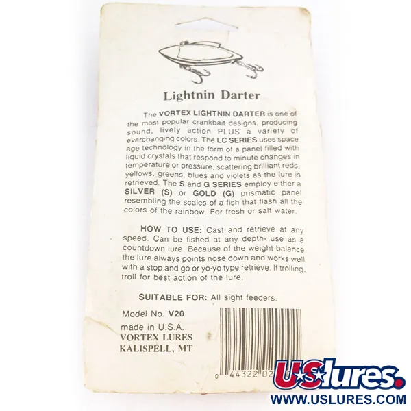 Vortex Lures Lightnin Darter (świeci w ciemności), 14 g wobler #10840