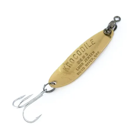 Luhr Jensen Krocodile DIE #3, młotkowane złoto, 10 g błystka wahadłowa #10855