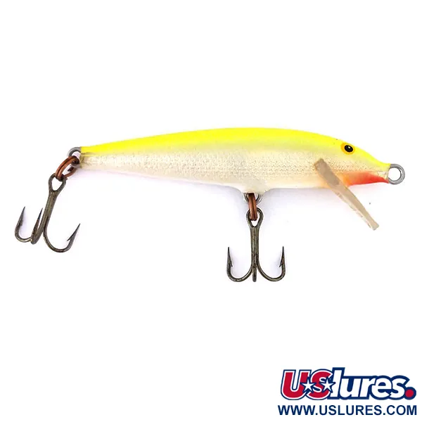 Rapala Original Floater F7 UV (świeci w ultrafiolecie), CH (Chartreuse), 4 g wobler #10890