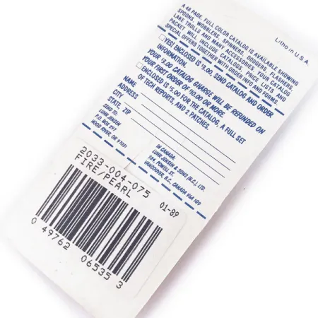 Luhr Jensen Pro Trout 4 UV (świeci w ultrafiolecie), Ognista Perła, 8 g błystka obrotowa #10979