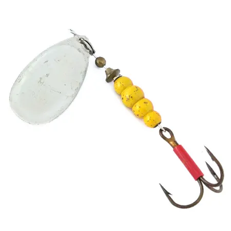 Mepps Aglia 5 - model z lat 1970-tych, srebro, 14 g błystka obrotowa #11019