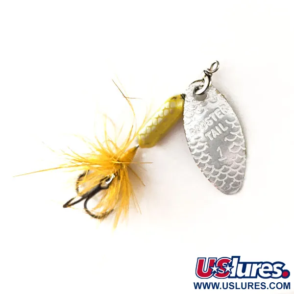 Yakima Bait Worden’s Original Rooster Tail 1, srebrny/żółty, 2,6 g błystka obrotowa #11075