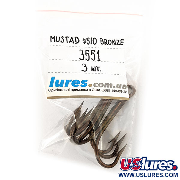  Kotwica Mustad # 5/0 Bronze 3551, Brązowy,  g  #13286