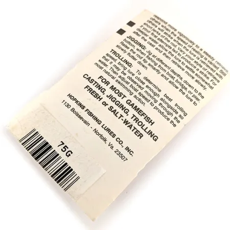 Hopkins Shorty 75, pilker, złoto, 21 g błystka wahadłowa #11237