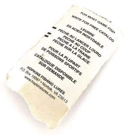 Hopkins Shorty S1, pilker, młotkowany nikiel, 9 g błystka wahadłowa #11241