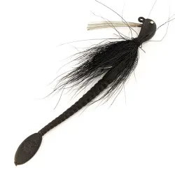 Banana Head Tattle-Tail Jig + Tattle-Tail Worm (starodawna, z lat 1970-tych)