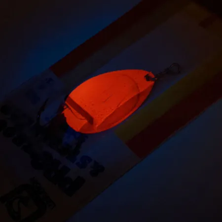 Luhr Jensen Pro Trout 4 UV (świeci w ultrafiolecie), Ognista Perła, 8 g błystka obrotowa #11276