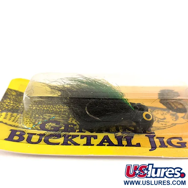 Wahoo Wazp Bucktail Jig, czarny/żółty/zielony, 2 g  #11301