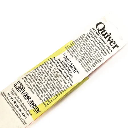 Luhr Jensen Quiver, srebrny/pomarańczowy pasek, 39 g błystka wahadłowa #11306