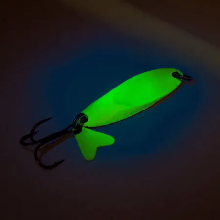 Northland Macho Minnow, pilker UV (świeci w ultrafiolecie), Chartreuse/tęczowa ryba, 17 g błystka wahadłowa #11325