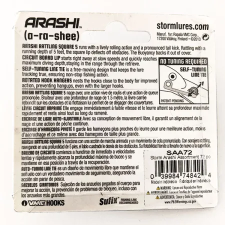 Storm Arashi Rattling Square 5, Bluegill, 18 g wobler #11332