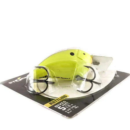 Storm Arashi Rattling Square 5, Czarny Chartreuse Shad, 18 g wobler #11335