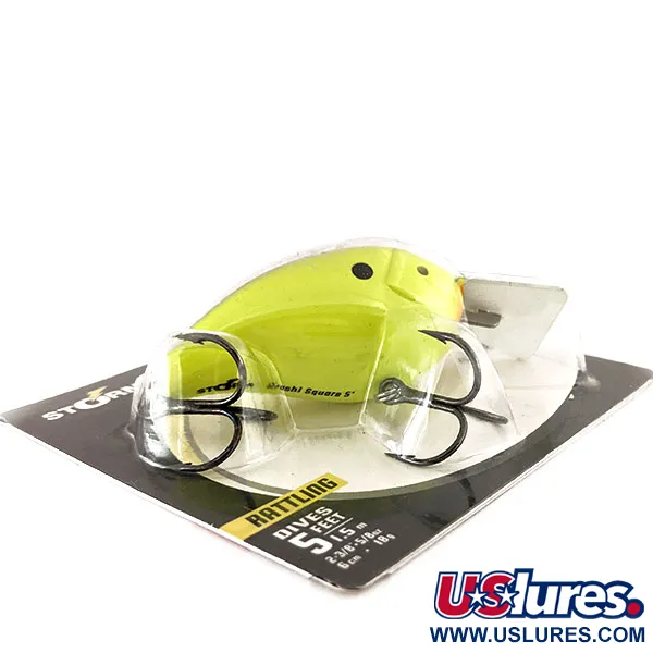 Storm Arashi Rattling Square 5, Czarny Chartreuse Shad, 18 g wobler #11335