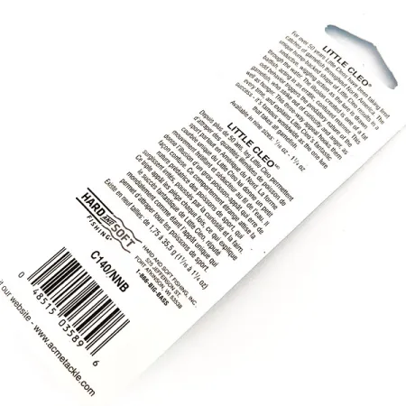 Acme Little Cleo, nikiel/niebieski, 7 g błystka wahadłowa #11346