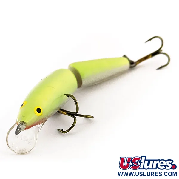 Rapala Jointed J7, Chartreuse, 4 g wobler #11373
