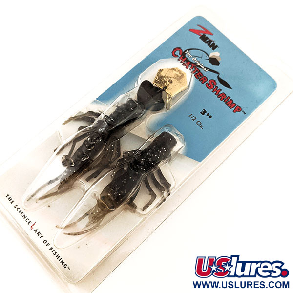  Z-Man Chatter Shrimp​, czarny/brokat, 14 g  #11403