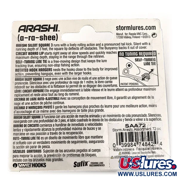 Arashi Silent Square 3 UV (świeci w ultrafiolecie)