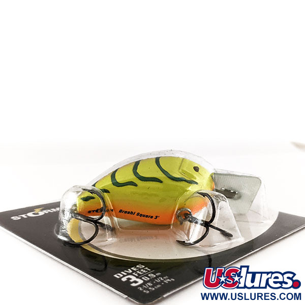 Storm Arashi Silent Square 3 UV (świeci w ultrafiolecie), Mossy Chartreuse Craw, 14 g wobler #11665