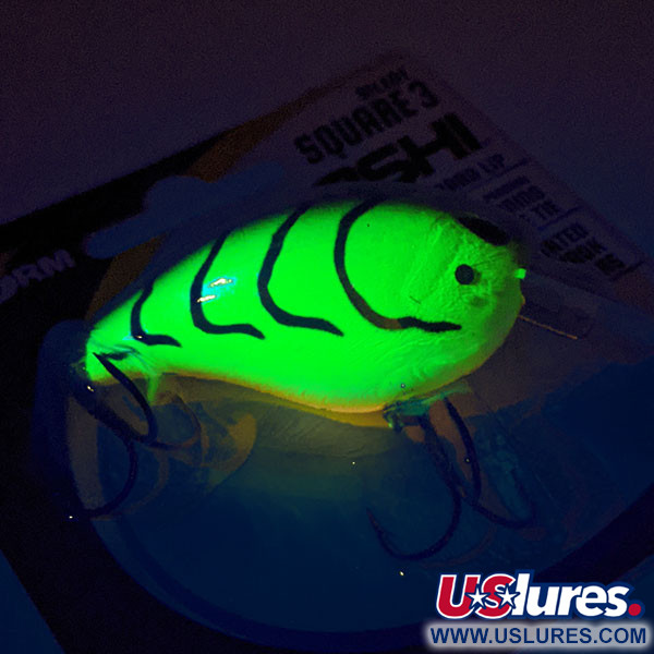 Storm Arashi Silent Square 3 UV (świeci w ultrafiolecie), Mossy Chartreuse Craw, 14 g wobler #11413